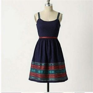 Anthropologie Anna Sui embroidered dress